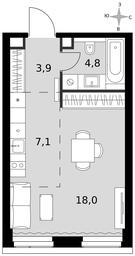 Apartment Sale, 33.8 sq. m. at Amber City, 3rd Khoroshyovsky Drive, 3А, Moscow, Russia #3 Apartment Sale, 33.8 sq. m. at Amber City, 3rd Khoroshyovsky Drive, 3А, Moscow, Russia #3