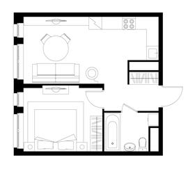Apartment Sale, 38.9平方米 at Pervyi Moskovskiy, ulitsa Bianki, 1, Moskovskiy, Moscow, Russia #4