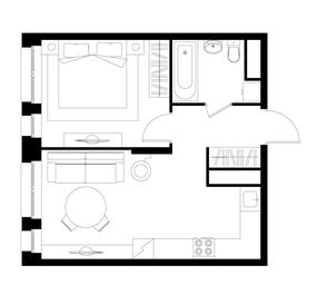Apartment Sale, 39 sq. m. at Pervyi Moskovskiy, ulitsa Bianki, 1, Moskovskiy, Moscow, Russia #4