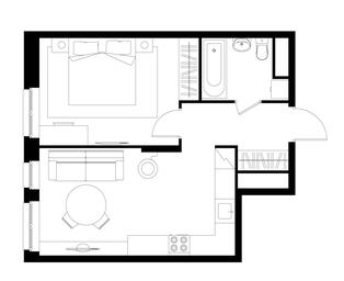 Apartment Sale, 42.7 sq. m. at Pervyi Moskovskiy, ulitsa Bianki, 1, Moskovskiy, Moscow, Russia #4