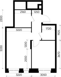 Apartment Sale, 41.6 sq. m. at Pervyi Moskovskiy, ulitsa Bianki, 1, Moskovskiy, Moscow, Russia #2