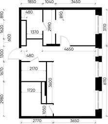 Apartment Sale, 56.5平方米 at Pervyi Moskovskiy, ulitsa Bianki, 1, Moskovskiy, Moscow, Russia #2