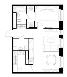 Apartment Sale, 56.5平方米 at Pervyi Moskovskiy, ulitsa Bianki, 1, Moskovskiy, Moscow, Russia #3