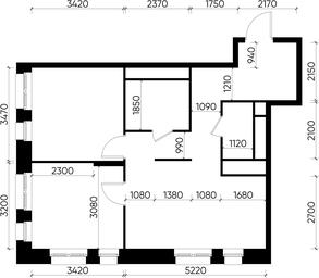 2-BD Apartment Sale, 57.4 sq. m. at Pervyi Moskovskiy, ulitsa Bianki, 1, Moskovskiy, Moscow, Russia #4