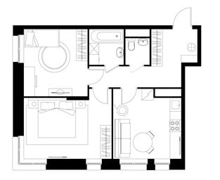 2-BD Apartment Sale, 56.1平方米 at Pervyi Moskovskiy, ulitsa Bianki, 1, Moskovskiy, Moscow, Russia #4