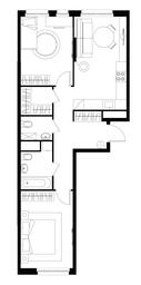 2-BD Apartment Sale, 63.8 sq. m. at Pervyi Moskovskiy, ulitsa Bianki, 1, Moskovskiy, Moscow, Russia #4