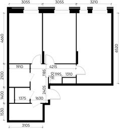 2-BD Apartment Sale, 69.1平方米 at Pervyi Moskovskiy, ulitsa Bianki, 1, Moskovskiy, Moscow, Russia #3