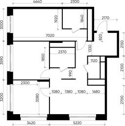 3-BD Apartment Sale, 78.7平方米 at Pervyi Moskovskiy, ulitsa Bianki, 1, Moskovskiy, Moscow, Russia #4