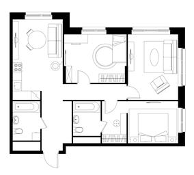 3-BD Apartment Sale, 80.3 sq. m. at Pervyi Moskovskiy, ulitsa Bianki, 1, Moskovskiy, Moscow, Russia #3 3-BD Apartment Sale, 80.3 sq. m. at Pervyi Moskovskiy, ulitsa Bianki, 1, Moskovskiy, Moscow, Russia #3
