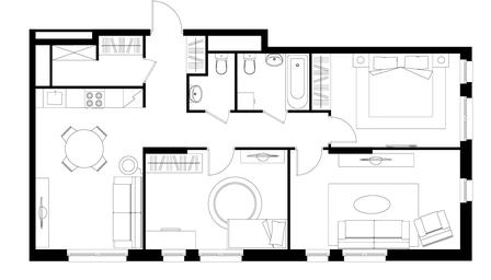 3-BD Apartment Sale, 82.3平方米 at Pervyi Moskovskiy, ulitsa Bianki, 1, Moskovskiy, Moscow, Russia #4