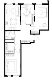 3-BD Apartment Sale, 82.9平方米 at Pervyi Moskovskiy, ulitsa Bianki, 1, Moskovskiy, Moscow, Russia #4