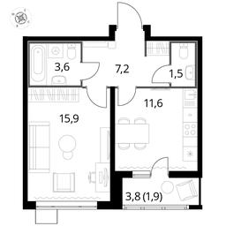 1-BD Apartment Sale, 41.6 sq. m. at Pervyi Lermontovskiy, zhiloy kompleks 1-y Lermontovskiy, Lyubertsy, Moscow Region, Russia #3 1-BD Apartment Sale, 41.6 sq. m. at Pervyi Lermontovskiy, zhiloy kompleks 1-y Lermontovskiy, Lyubertsy, Moscow Region, Russia #3