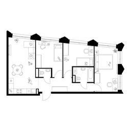 3-BD Apartment Sale, 68.5平方米 at Matveevskiy Park, Ochakovskoye Highway, вл3с11, Moscow, Russia #2