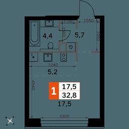 Apartment Sale, 32.8 sq. m. at Amber City, 3rd Khoroshyovsky Drive, 3А, Moscow, Russia #2 Apartment Sale, 32.8 sq. m. at Amber City, 3rd Khoroshyovsky Drive, 3А, Moscow, Russia #2