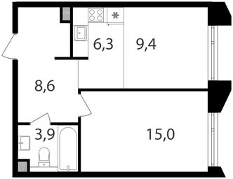 1-BD Apartment Sale, 43.2 sq. m. at Petrovskiy Park II, Stary Petrovsko-Razumovsky Drive, 1/23, Moscow, Russia #2 1-BD Apartment Sale, 43.2 sq. m. at Petrovskiy Park II, Stary Petrovsko-Razumovsky Drive, 1/23, Moscow, Russia #2