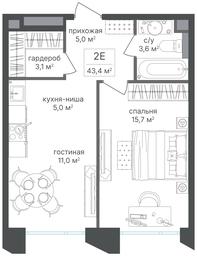 1-BD Apartment Sale, 43.4 sq. m. at Petrovskiy Park II, Stary Petrovsko-Razumovsky Drive, 1/23, Moscow, Russia #3 1-BD Apartment Sale, 43.4 sq. m. at Petrovskiy Park II, Stary Petrovsko-Razumovsky Drive, 1/23, Moscow, Russia #3