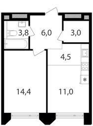1-BD Apartment Sale, 42.7平方米 at Petrovskiy Park II, Stary Petrovsko-Razumovsky Drive, 1/23, Moscow, Russia #2 1-BD Apartment Sale, 42.7平方米 at Petrovskiy Park II, Stary Petrovsko-Razumovsky Drive, 1/23, Moscow, Russia #2