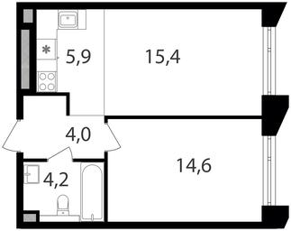 1-BD Apartment Sale, 44.1 sq. m. at Petrovskiy Park II, Stary Petrovsko-Razumovsky Drive, 1/23, Moscow, Russia #2 1-BD Apartment Sale, 44.1 sq. m. at Petrovskiy Park II, Stary Petrovsko-Razumovsky Drive, 1/23, Moscow, Russia #2