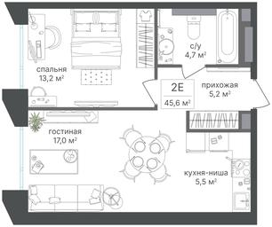 1-BD Apartment Sale, 45.6 sq. m. at Petrovskiy Park II, Stary Petrovsko-Razumovsky Drive, 1/23, Moscow, Russia #3 1-BD Apartment Sale, 45.6 sq. m. at Petrovskiy Park II, Stary Petrovsko-Razumovsky Drive, 1/23, Moscow, Russia #3
