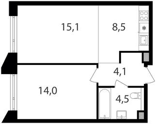 1-BD Apartment Sale, 46.2 sq. m. at Petrovskiy Park II, Stary Petrovsko-Razumovsky Drive, 1/23, Moscow, Russia #2 1-BD Apartment Sale, 46.2 sq. m. at Petrovskiy Park II, Stary Petrovsko-Razumovsky Drive, 1/23, Moscow, Russia #2