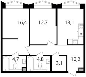 2-BD Apartment Sale, 65 sq. m. at Petrovskiy Park II, Stary Petrovsko-Razumovsky Drive, 1/23, Moscow, Russia #2 2-BD Apartment Sale, 65 sq. m. at Petrovskiy Park II, Stary Petrovsko-Razumovsky Drive, 1/23, Moscow, Russia #2