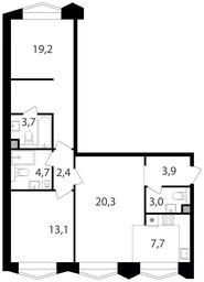 2-BD Apartment Sale, 78平方米 at Petrovskiy Park II, Stary Petrovsko-Razumovsky Drive, 1/23, Moscow, Russia #2 2-BD Apartment Sale, 78平方米 at Petrovskiy Park II, Stary Petrovsko-Razumovsky Drive, 1/23, Moscow, Russia #2