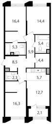 3-BD Apartment Sale, 99.4平方米 at Petrovskiy Park II, Stary Petrovsko-Razumovsky Drive, 1/23, Moscow, Russia #2 3-BD Apartment Sale, 99.4平方米 at Petrovskiy Park II, Stary Petrovsko-Razumovsky Drive, 1/23, Moscow, Russia #2