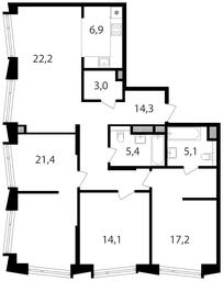3-BD Apartment Sale, 109.6 sq. m. at Petrovskiy Park II, Stary Petrovsko-Razumovsky Drive, 1/23, Moscow, Russia #2 3-BD Apartment Sale, 109.6 sq. m. at Petrovskiy Park II, Stary Petrovsko-Razumovsky Drive, 1/23, Moscow, Russia #2