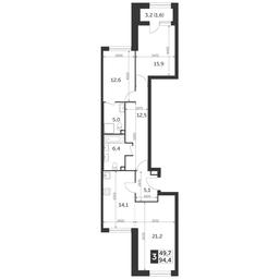 Продажа 3-комн. квартиры, 94,4 м² в ЖК «Режиссер», улица Вильгельма Пика, 3, Москва, Россия #2 Продажа 3-комн. квартиры, 94,4 м² в ЖК «Режиссер», улица Вильгельма Пика, 3, Москва, Россия #2