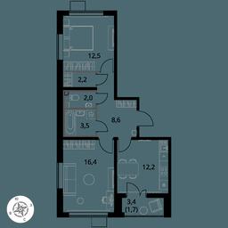 2-BD Apartment Sale, 59.1 sq. m. at Pervy Yuzhny, zhiloy kompleks Pervy Yuzhny, Leninskiy City District, Moscow Region, Russia #3 2-BD Apartment Sale, 59.1 sq. m. at Pervy Yuzhny, zhiloy kompleks Pervy Yuzhny, Leninskiy City District, Moscow Region, Russia #3