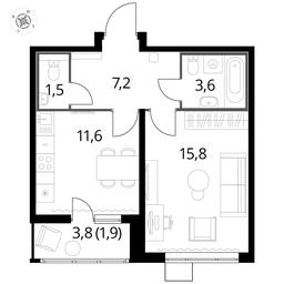 1-BD Apartment Sale, 41.6 sq. m. at Pervyi Lermontovskiy, zhiloy kompleks 1-y Lermontovskiy, Lyubertsy, Moscow Region, Russia #3 1-BD Apartment Sale, 41.6 sq. m. at Pervyi Lermontovskiy, zhiloy kompleks 1-y Lermontovskiy, Lyubertsy, Moscow Region, Russia #3