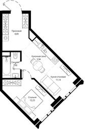 1-BD Apartment Sale, 42.44 sq. m. at Jois, 3rd Silikatny Drive, 10, Moscow, Russia #2 1-BD Apartment Sale, 42.44 sq. m. at Jois, 3rd Silikatny Drive, 10, Moscow, Russia #2