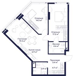 2-BD Apartment Sale, 74.54 sq. m. at Jois, 3rd Silikatny Drive, 10, Moscow, Russia #2 2-BD Apartment Sale, 74.54 sq. m. at Jois, 3rd Silikatny Drive, 10, Moscow, Russia #2