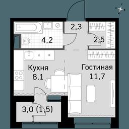 Apartment Sale, 30.3 sq. m. at Sky Garden, Stroitelny Drive, 9с6, Moscow, Russia #2