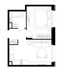 Apartment Sale, 36.9平方米 at Peredelkino Blizhnee, Korneya Chukovskogo Street, 1, Vnukovskoye Settlement, Moscow, Russia #4