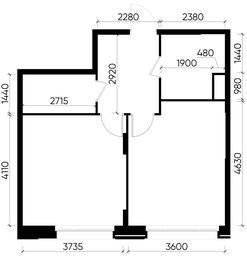 Apartment Sale, 47.7 sq. m. at Peredelkino Blizhnee, Korneya Chukovskogo Street, 1, Vnukovskoye Settlement, Moscow, Russia #3 Apartment Sale, 47.7 sq. m. at Peredelkino Blizhnee, Korneya Chukovskogo Street, 1, Vnukovskoye Settlement, Moscow, Russia #3