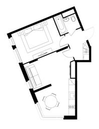 Apartment Sale, 45.2 sq. m. at Peredelkino Blizhnee, Korneya Chukovskogo Street, 1, Vnukovskoye Settlement, Moscow, Russia #4