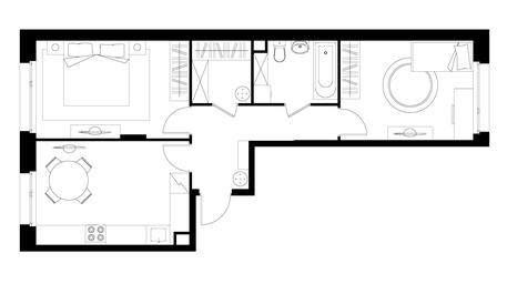 2-BD Apartment Sale, 56.8平方米 at Peredelkino Blizhnee, Korneya Chukovskogo Street, 1, Vnukovskoye Settlement, Moscow, Russia #4