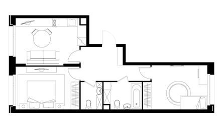 2-BD Apartment Sale, 58.9 sq. m. at Peredelkino Blizhnee, Korneya Chukovskogo Street, 1, Vnukovskoye Settlement, Moscow, Russia #4