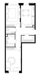 2-BD Apartment Sale, 60.3平方米 at Peredelkino Blizhnee, Korneya Chukovskogo Street, 1, Vnukovskoye Settlement, Moscow, Russia #4