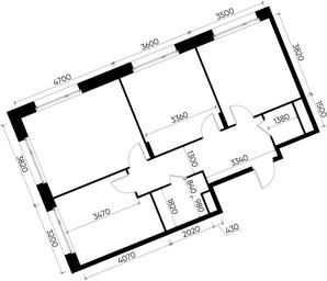3-BD Apartment Sale, 73.9 sq. m. at Peredelkino Blizhnee, Korneya Chukovskogo Street, 1, Vnukovskoye Settlement, Moscow, Russia #3