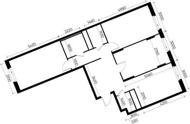 3-BD Apartment Sale, 84.7 sq. m. at Peredelkino Blizhnee, Korneya Chukovskogo Street, 1, Vnukovskoye Settlement, Moscow, Russia #3