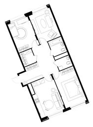 3-BD Apartment Sale, 81 sq. m. at Peredelkino Blizhnee, Korneya Chukovskogo Street, 1, Vnukovskoye Settlement, Moscow, Russia #4