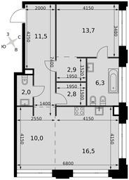 2-BD Apartment Sale, 67.8 sq. m. at Sydney Prime, Shenogina Street, Moscow, Russia #4