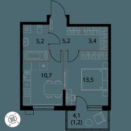1-BD Apartment Sale, 39.2 sq. m. at 1 Izmajlovskij, Montazhnaya Street, 8с13, Moscow, Russia #3 1-BD Apartment Sale, 39.2 sq. m. at 1 Izmajlovskij, Montazhnaya Street, 8с13, Moscow, Russia #3