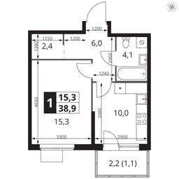1-BD Apartment Sale, 38.9 sq. m. at 1 Izmajlovskij, Montazhnaya Street, 8с13, Moscow, Russia #2 1-BD Apartment Sale, 38.9 sq. m. at 1 Izmajlovskij, Montazhnaya Street, 8с13, Moscow, Russia #2