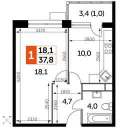 1-BD Apartment Sale, 37.8 sq. m. at Datskiy Kvartal, Datskiy Kvartal Residential Complex, posyolok Nagornoye, Mytishi Urban District, Moscow Region, Russia #2 1-BD Apartment Sale, 37.8 sq. m. at Datskiy Kvartal, Datskiy Kvartal Residential Complex, posyolok Nagornoye, Mytishi Urban District, Moscow Region, Russia #2
