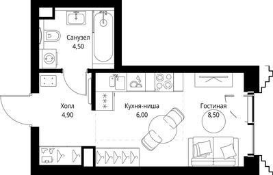 Apartment Sale, 23.9平方米 at SET, Vereyskaya Street, Moscow, Russia #2 Apartment Sale, 23.9平方米 at SET, Vereyskaya Street, Moscow, Russia #2