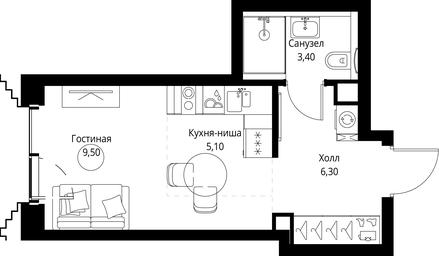 Apartment Sale, 24.3平方米 at SET, Vereyskaya Street, Moscow, Russia #2 Apartment Sale, 24.3平方米 at SET, Vereyskaya Street, Moscow, Russia #2