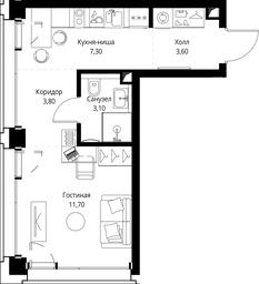Apartment Sale, 29.5平方米 at SET, Vereyskaya Street, Moscow, Russia #4